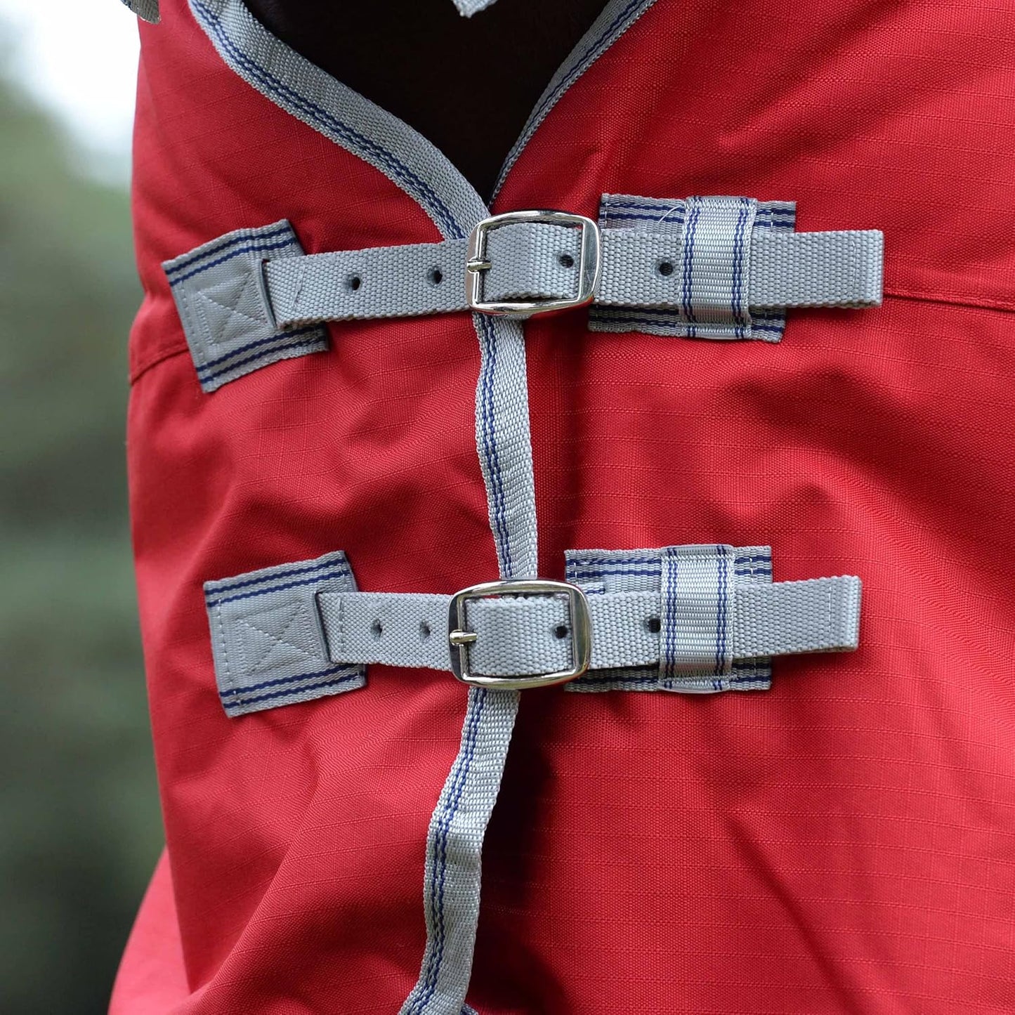 Comfitec Classic Combo Neck Lite, Red/Silver/Navy, 81"