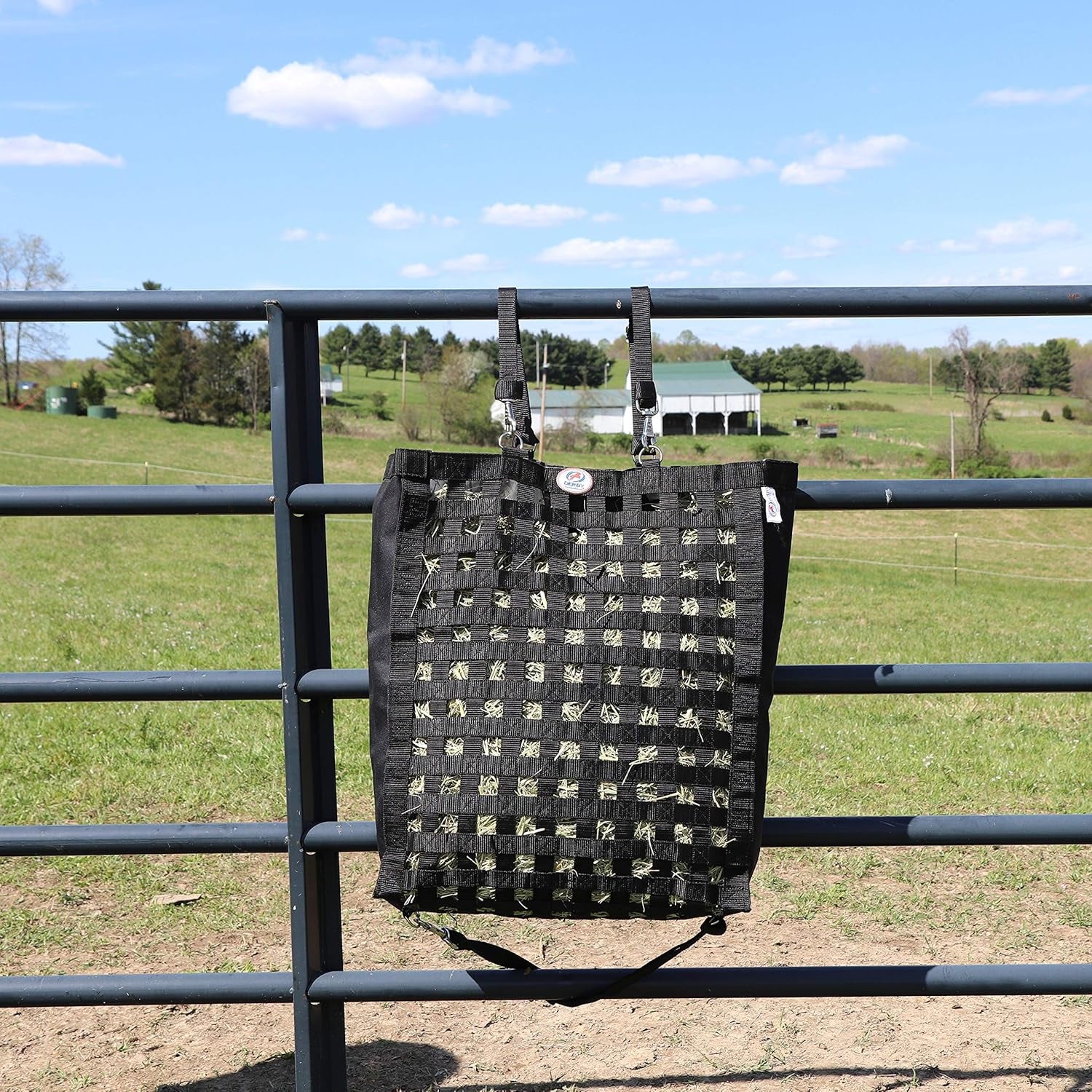 Ultra Slow Feeder Horse Hay Bag with Super Tough Bottom and 6 Month Warranty