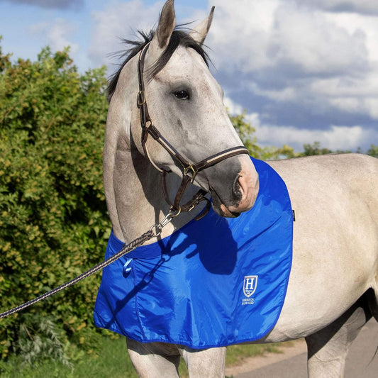 Hhorse Shoulder Guard Anti-Rub Bib Chest Saver Wither Protector Champion Blue