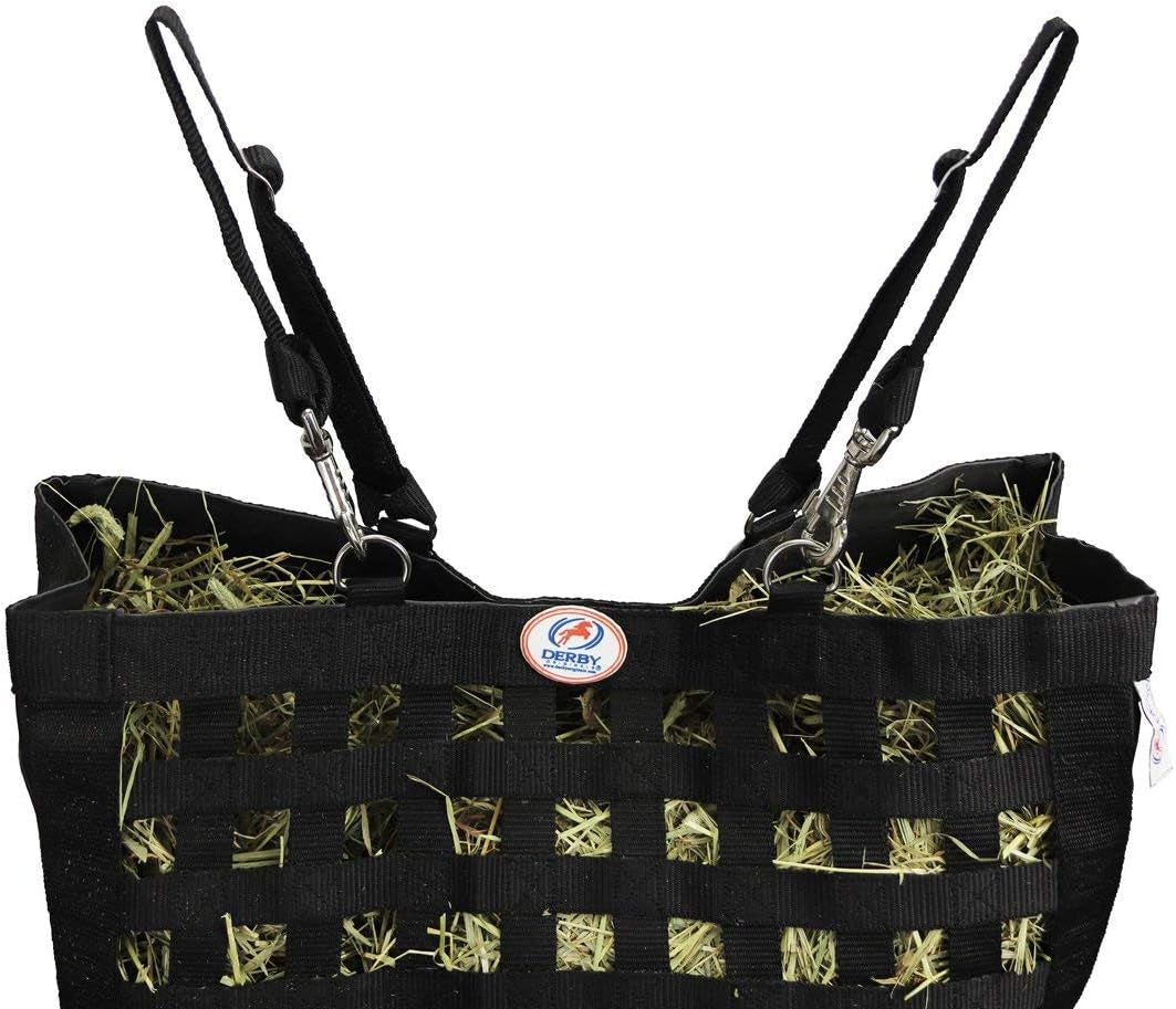 Ultra Slow Feeder Horse Hay Bag with Super Tough Bottom and 6 Month Warranty