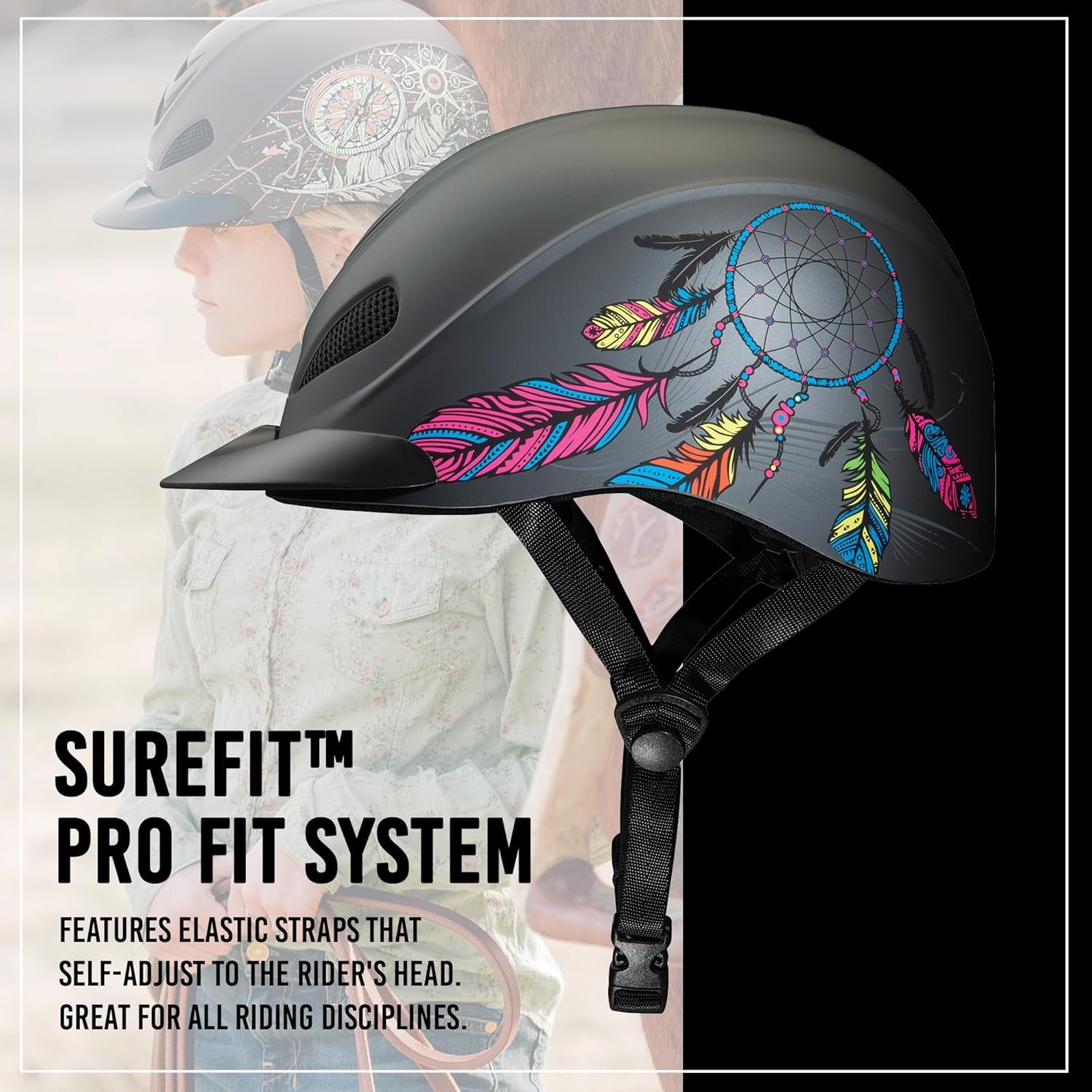 Rebel Turquoise Rose Helmet