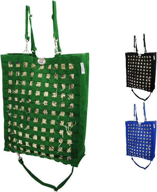 Ultra Slow Feeder Horse Hay Bag with Super Tough Bottom and 6 Month Warranty