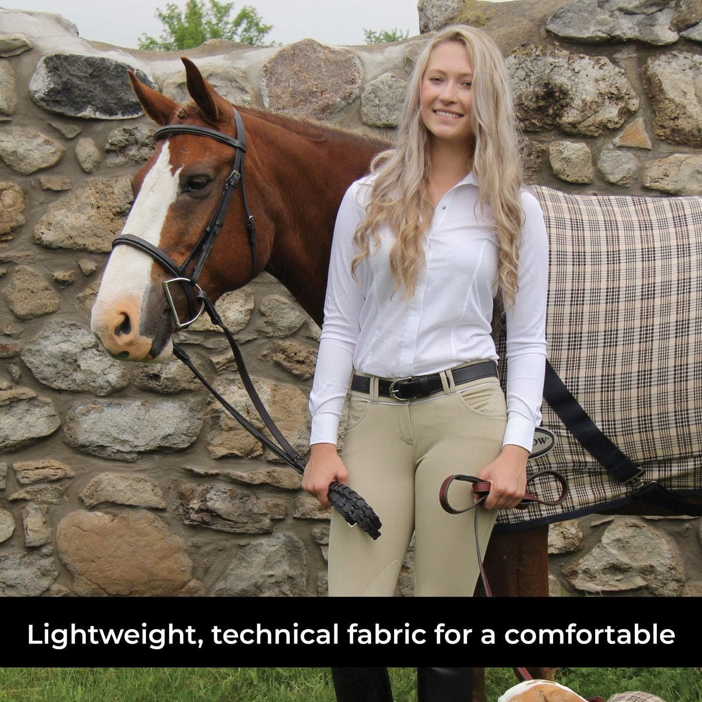 Euroseat Breeches - High Waist Platinum Brooklyn Riding Pants for Women