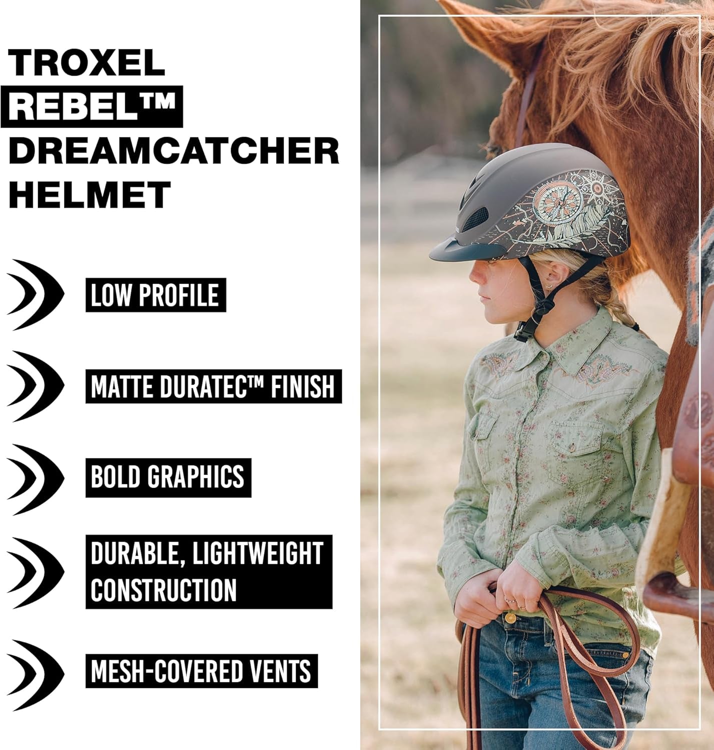 Rebel Turquoise Rose Helmet