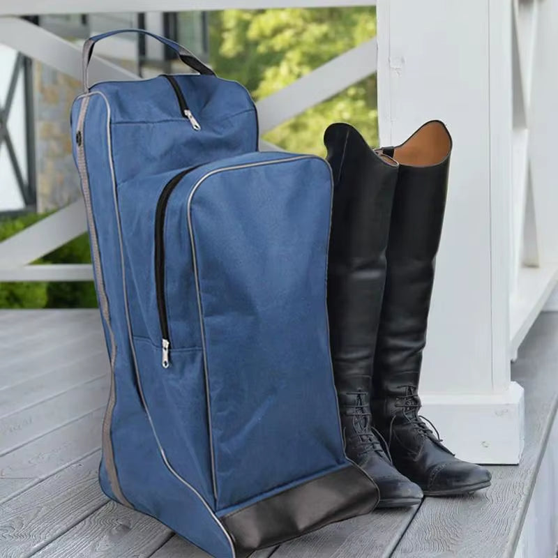 Horse Riding Boot Bag Multifunctional Large Capacity Tall Boot Bag Weatherproof Boots Pouch Portable Riding Boot Bag for Travel