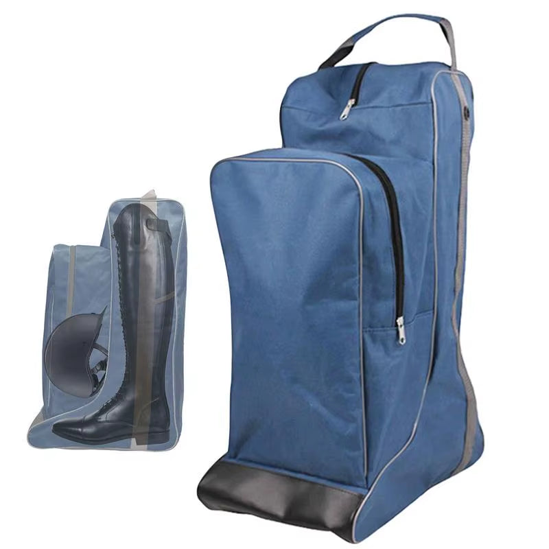 Horse Riding Boot Bag Multifunctional Large Capacity Tall Boot Bag Weatherproof Boots Pouch Portable Riding Boot Bag for Travel