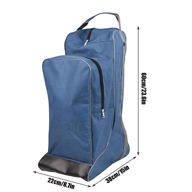 Horse Riding Boot Bag Multifunctional Large Capacity Tall Boot Bag Weatherproof Boots Pouch Portable Riding Boot Bag for Travel